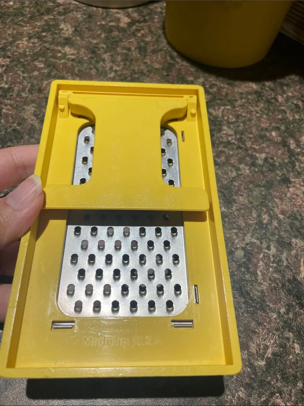 Sunkist Vintage Yellow Handheld Grater - Metal Blade